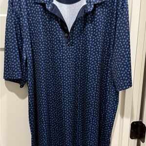 Greg Norman Collection Blue Polo Shirt Classic Design